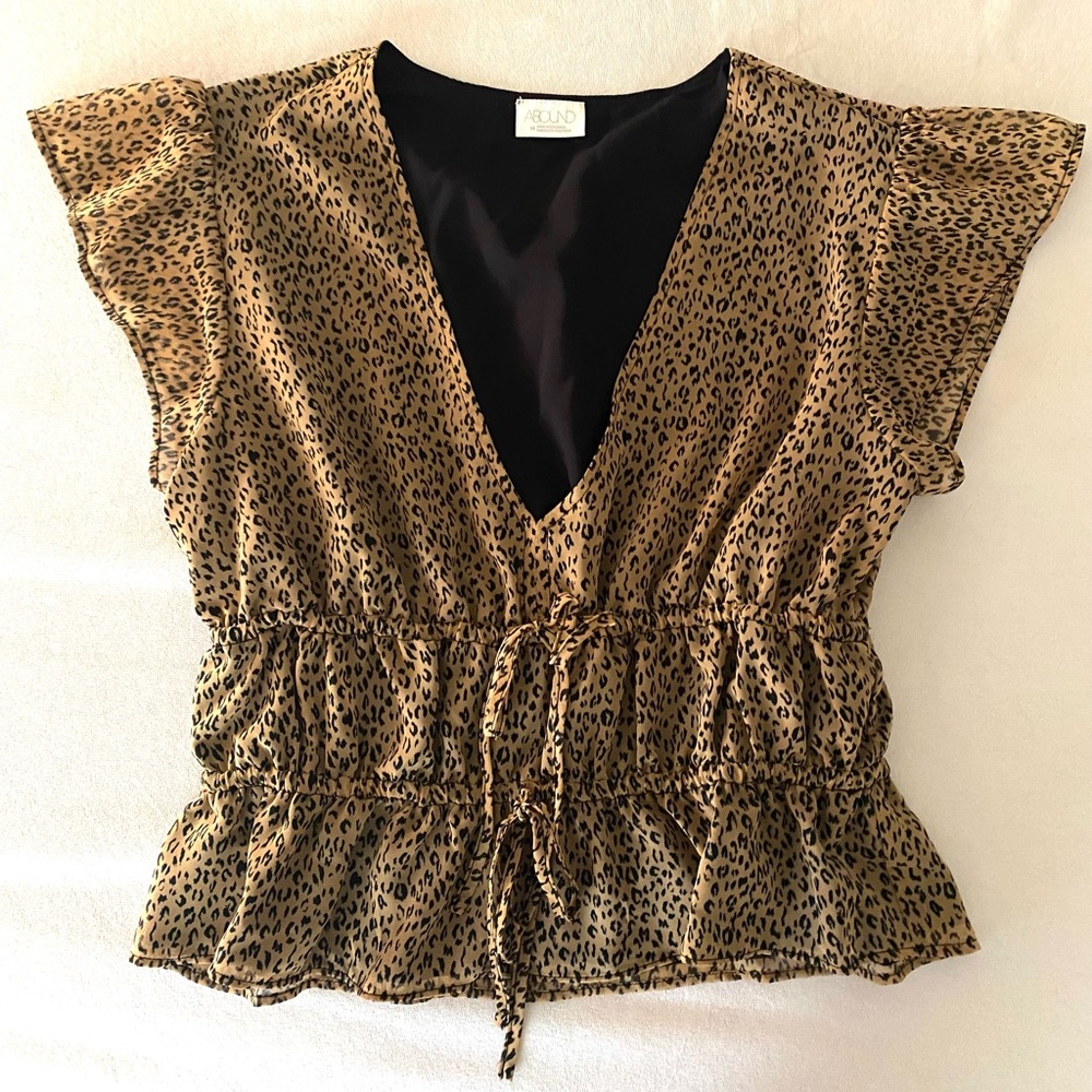 Animal print top